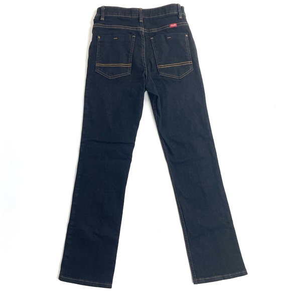 Wrangler Flex Jeans Straight Leg Dark Denim 16 Regular - Picture 3 of 10